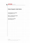 Research paper thumbnail of Design, linguagem e objeto háptico