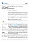 Research paper thumbnail of Transitivity Marking in Light Warlpiri, an Australian Mixed Language