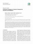 Research paper thumbnail of Positional Nystagmus in Patients Evaluated for Dizziness and Imbalance