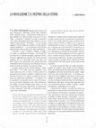 Research paper thumbnail of La rivoluzione è il respiro della storia