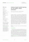 Research paper thumbnail of Instance-based transfer learning for soil organic carbon estimation