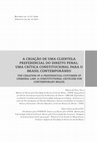 Research paper thumbnail of A Criação De Uma Clientela Preferencial Do Direito Penal: Uma Crítica Constitucional Para O Brasil Contemporâneo