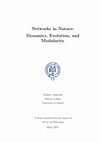 Research paper thumbnail of [PDF]Networks in Nature: Dynamics, Evolution, and Modularity