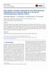 Research paper thumbnail of Gap Solitary Pulses Induced by the Modulational Instability and Discrete Effects in Array of Inhomogeneous Optical Fibers