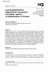 Research paper thumbnail of Loving globalization: High-growth enterprises and public opinion on globalization in Europe