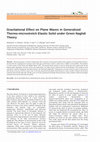 Research paper thumbnail of Gravitational Effect on Plane Waves in Generalized Thermo-microstretch Elastic Solid under Green Naghdi Theory