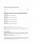 Research paper thumbnail of Quantitative Assessment of Sun Louver Design Performance