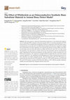 Research paper thumbnail of The Effect of Whitlockite as an Osteoconductive Synthetic Bone Substitute Material in Animal Bony Defect Model