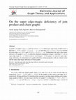 Research paper thumbnail of On the super edge-magic deficiency of join product and chain graphs