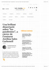 Research paper thumbnail of 'Una brillant dissertació sobre les pandèmies, a càrrec de Jordina Sales Carbonell' | VeuAnoia.cat, by Carmel·la Planell Lluís (Igualada, Oct 9th 2021)