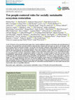 Research paper thumbnail of Ten people‐centered rules for socially sustainable ecosystem restoration