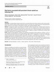 Research paper thumbnail of Risk factors associated with persistent chronic opioid use following THA