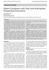 Research paper thumbnail of Patient Compliance with Total Joint Arthroplasty Preoperative Instructions