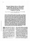 Research paper thumbnail of Dynamic relation between myocardial contractility and energy metabolism during and following brief coronary occlusion in the pig