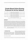 Research paper thumbnail of Cluster-Based Online Routing Protocols for Ad Hoc Network