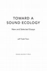 Research paper thumbnail of Sustainability and a Sound Ecology (2020)