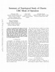 Research paper thumbnail of Summary of Topological Study of Chaotic CBC Mode of Operation