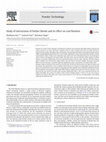 Research paper thumbnail of Study of interactions of frother blends and its effect on coal flotation