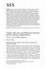 Research paper thumbnail of Gender, Lifecourse, and Publication Decisions in Toxic-Exposure Epidemiology:  "Now!" versus "Wait a Minute!"