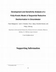 Research paper thumbnail of Development and Sensitivity Analysis of a Fully Kinetic Model of Sequential Reductive Dechlorination in Groundwater