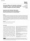 Research paper thumbnail of Increased efficacy of a dendritic cell-based therapeutic cancer vaccine with adenosine receptor antagonist and CD73 inhibitor