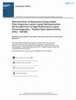 Research paper thumbnail of Determination of Mycotoxins Using Hollow Fiber Dispersive Liquid–Liquid–Microextraction (HF-DLLME) Prior to High-Performance Liquid Chromatography – Tandem Mass Spectrometry (HPLC - MS/MS)