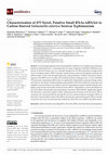 Research paper thumbnail of Characterization of 475 Novel, Putative Small RNAs (sRNAs) in Carbon-Starved Salmonella enterica Serovar Typhimurium