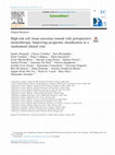 Research paper thumbnail of High-risk soft tissue sarcomas treated with perioperative chemotherapy: Improving prognostic classification in a randomised clinical trial