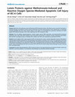 Research paper thumbnail of Lutein Protects against Methotrexate-Induced and Reactive Oxygen Species-Mediated Apoptotic Cell Injury of IEC-6 Cells