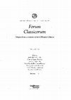 Research paper thumbnail of “El valor de las armas en la tragedia griega. La espada de Áyax y el arco de Heracles”, en J. De la Villa Polo et al. (eds.), Forum Classicorum. Perspectivas y avances sobre el mundo clásico, Vol. I, Madrid, 2021, pp. 527-533