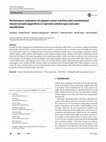 Research paper thumbnail of Performance evaluation of support vector machine and artificial neural network in the classification of liver cirhosis and hemachromatosis