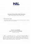 Research paper thumbnail of Learning of event-recording automata