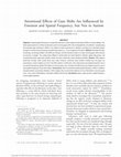 Research paper thumbnail of Attentional Effects of Gaze Shifts Are Influenced by Emotion and Spatial Frequency, but Not in Autism