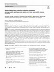 Research paper thumbnail of Sleep problems and subjective cognitive complaints among middle-aged and older adults in 45 low- and middle-income countries