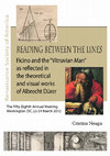 Research paper thumbnail of  'Reading Between the Lines – Ficino and the Vitruvian Man as Reflected in the Theoretical and Visual Works of Albrecht Dürer’, Fifty-Eighth Annual Meeting of the Renaissance Society of America, Washington DC, 22-24 March 2012