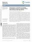 Research paper thumbnail of Characteristics of nanosilver ink (UTDAg) microdroplets and lines on polyimide during inkjet printing at high stage velocity