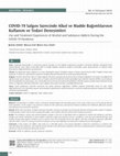 Research paper thumbnail of Covid-19 Salgını Sürecinde Alkol ve Madde Bağımlılarının Kullanım ve Tedavi Deneyimleri