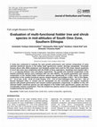 Research paper thumbnail of Evaluationofmulti functionalfoddertreeandshrubspeciesinmid altitudesofSouthOmoZoneSouthernEthiopia