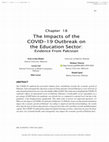 Research paper thumbnail of The Impacts of the COVID-19 Outbreak on the Education Sector