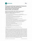 Research paper thumbnail of Praziquantel-Solid Lipid Nanoparticles Produced by Supercritical Carbon Dioxide Extraction: Physicochemical Characterization, Release Profile, and Cytotoxicity