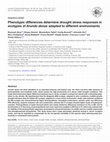 Research paper thumbnail of Phenotypic differences determine drought stress responses in ecotypes of Arundo donax adapted to different environments