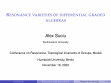 Research paper thumbnail of Resonance varieties of differential graded algebras