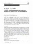 Research paper thumbnail of Atomistic simulation of tensile strength properties of graphene with complex vacancy and topological defects