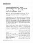 Research paper thumbnail of Prevalence and Magnitude of Human Immunodeficiency Virus (HIV) Type 1-Specific Lymphocyte Responses in Breast Milk from HIV-1-Seropositive Women. J Infect Dis. 2003 Dec 1;188(11):1666-74