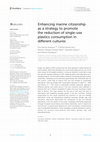 Research paper thumbnail of Enhancing marine citizenship as a strategy to promote the reduction of single-use plastics consumption in different cultures