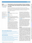 Research paper thumbnail of Clinical features and novel presentations of human monkeypox in a central London centre during the 2022 outbreak: descriptive case series