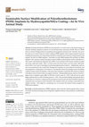 Research paper thumbnail of Sustainable Surface Modification of Polyetheretherketone (PEEK) Implants by Hydroxyapatite/Silica Coating—An In Vivo Animal Study