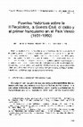 Research paper thumbnail of Fuentes históricas sobre la II República, la Guerra Civil, el exilio y el primer franquismo en el País Vasco (1931-1960)