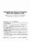 Research paper thumbnail of Bibliografia sobre Historia Contemporánea del País Vasco publicada en 1990