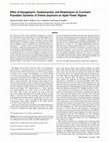 Research paper thumbnail of Effect of Kasugamycin, Oxytetracycline, and Streptomycin on In-orchard Population Dynamics of Erwinia amylovora on Apple Flower Stigmas